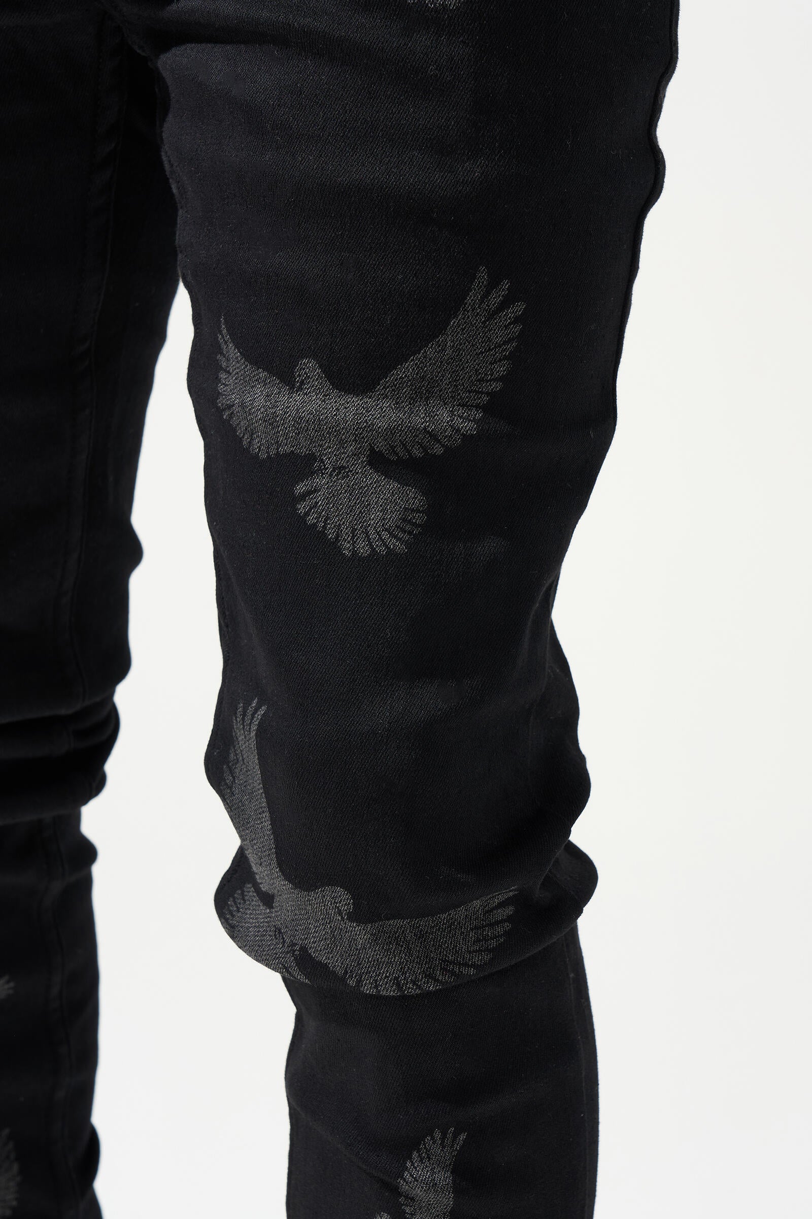Serenede - "PEACE" Black Jeans