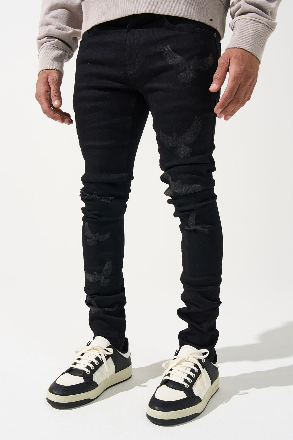 Serenede - "PEACE" Black Jeans