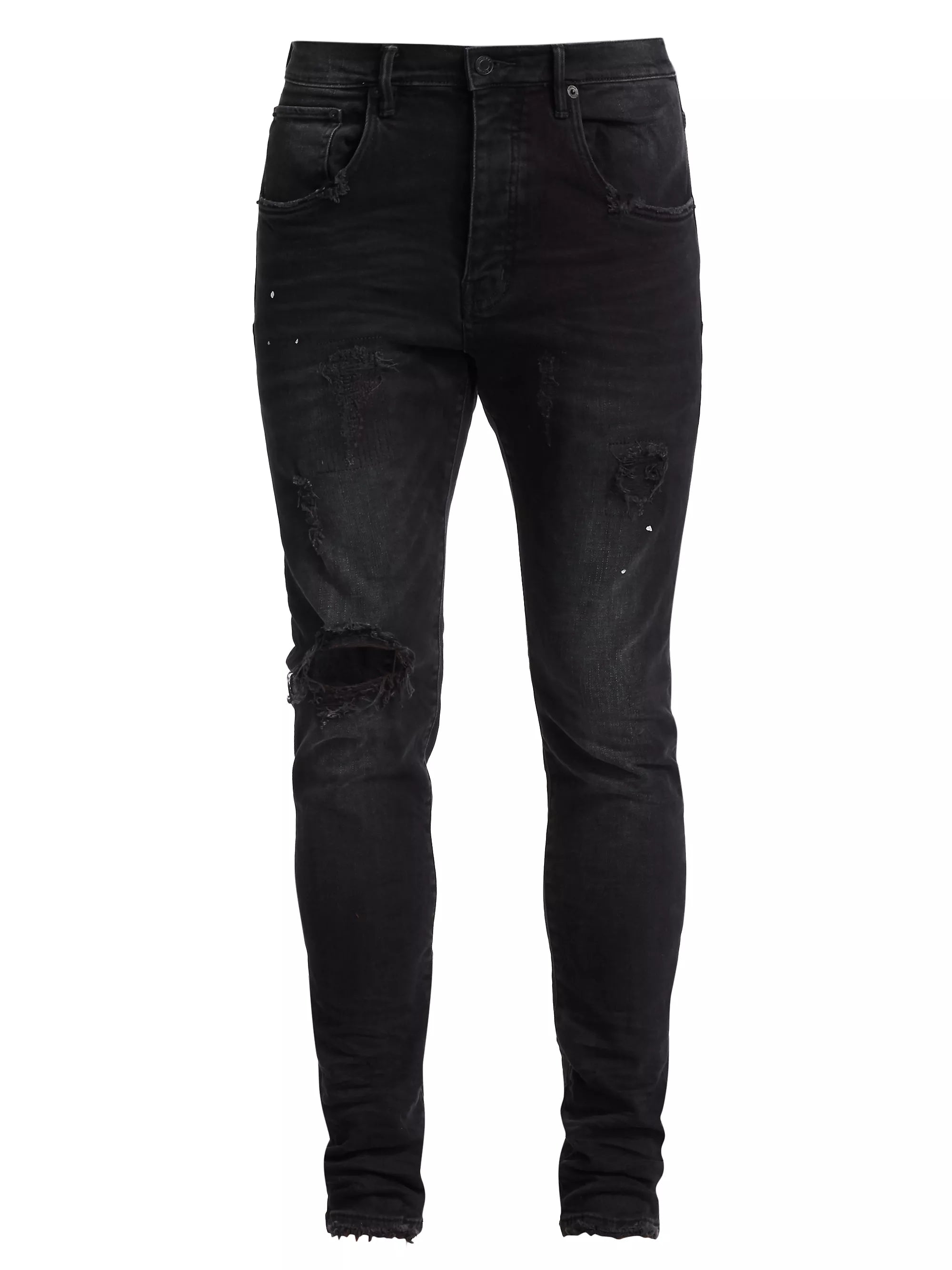Purple - P002 Black Repair Jeans (BLR)