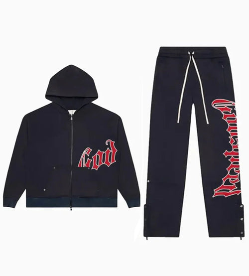 Godspeed - Sweatsuit V2 (Navy/Red) 2025