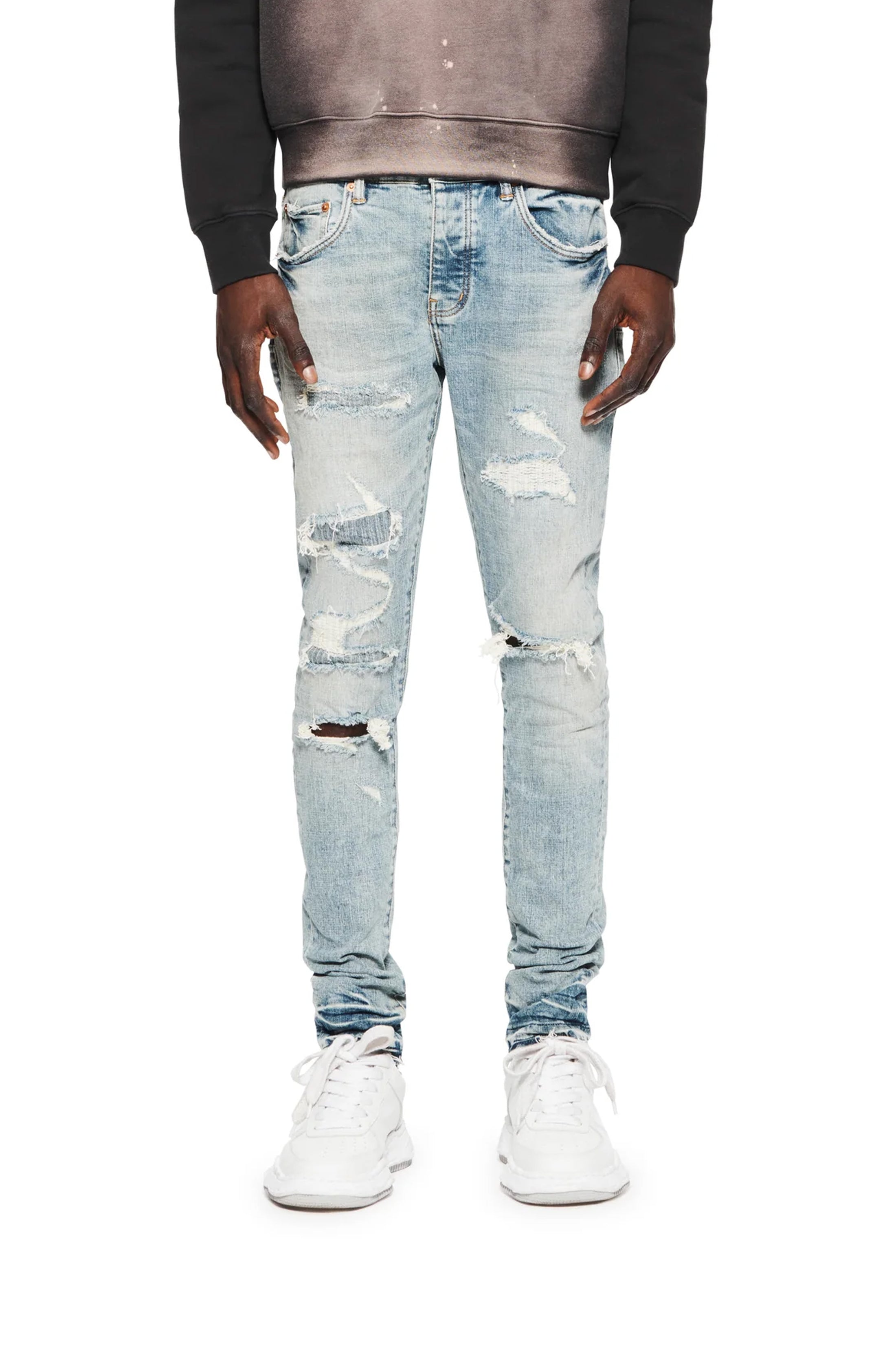Purple - P001 Light Indigo Vintage Jeans (LIVI)