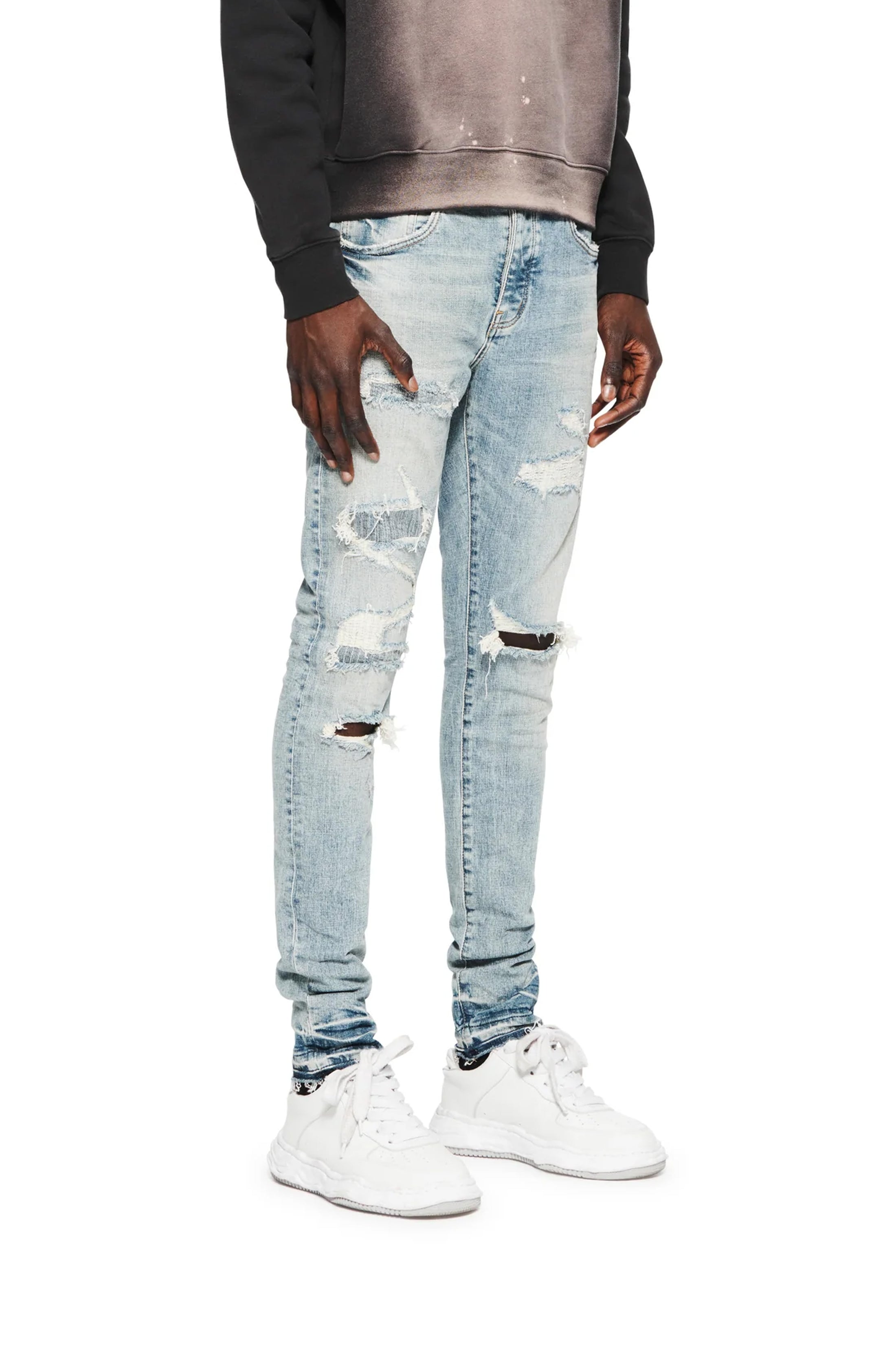 Purple - P001 Light Indigo Vintage Jeans (LIVI)
