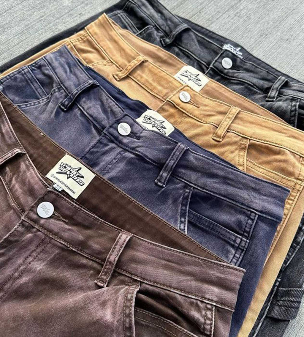 Triple Sevens - Flare Jeans - Khaki